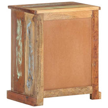 Tidyard Comodino Decorato con Buddha 40x30x50 cm in Legno di Recupero,per Soggioro, Camera da Letto, Industriale,Comodino Camera da Letto