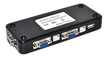 SaySure - 4 Port hub USB 2.0 KVM VGA/SVGA Switch Box Adapter