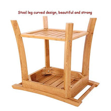 AYHa Bagno Bagno Vasca Sgabelli sgabello pieghevole Bagno Sgabello antisdrucciolevoli creativo Bamboo Sgabello in grado di sopportare 130Kg,Marrone