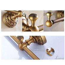 ZLININ Y-longhair - Portasciugamani da bagno o da cucina con barra per asciugamani da 30,5 cm per asciugamani, vestiti, panni e stracci, finitura in ottone spazzolato