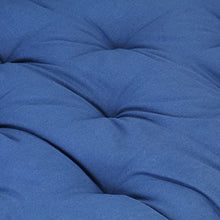 vidaXL - Cuscino per pallet, in cotone, 120 x 80 x 10 cm, colore: Azzurro