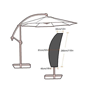 Ombrellone coprire grandi ombrello protettivo Semicabina UV-Anti antivento per sbalzo Parasol