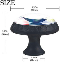 Spazio fantastico per pianeti e lune Pomelli per Porta Set di 4 Pomelli per Mobili Manopole per Cassetti Cucina Armadio Vetro