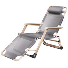 PAKUES-QO Sedia a Sdraio Pieghevole Zero Gravity Sedia reclinabile Regolabile Comoda e Traspirante per Viaggi/Vacanze/Interni/Esterni Peso del Cuscinetto 150 kg Nero