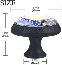 Orologio Fiori Art Pomelli per Porta Set di 4 Pomelli per Mobili Manopole per Cassetti Cucina Armadio Vetro