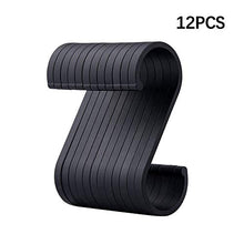 WMSD 12 PCS Space Aluminium Pratici Ganci S Forma Cucina Ringhiera S Gancio Gancio Gancio Supporto Ganci per Appendere Vestiti Gancio Borsa