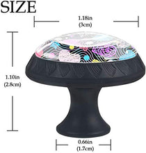 Modello di cuore colorato amore disegnato Pomelli per Porta Set di 4 Pomelli per Mobili Manopole per Cassetti Cucina Armadio Vetro