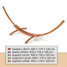 MotionXperts, Supporto Outdoor per Amaca Bermuda 400 cm | Telaio in larice Siberiano Resistente alle intemperie | capacità 150 kg