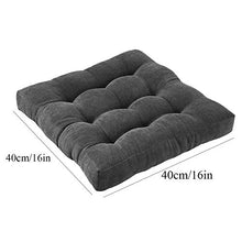 XHNXHN - Cuscino imbottito imbottito per sedia in velluto a coste, traspirante, cuscino quadrato (sedia non inclusa) sedia da giardino, ufficio, sala da pranzo, blu navy, 40 x 40 cm
