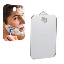 Volking Specchio da Barba per Specchio da Doccia, Specchio da Appendere infrangibile in Acrilico antiappannante con Ventosa, Specchio da Barba Portatile per Viaggi in Bagno