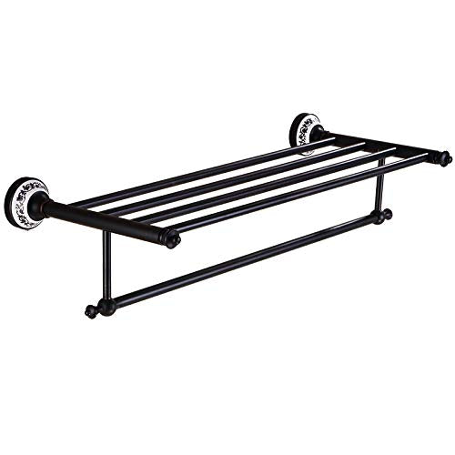 MBYW Portasciugamani Moderno Minimalista Portasciugamani Elegante per Il Bagno di Moda Portasciugamani/portasalviette in Metallo Nero/portasciugamani Retro in Rame