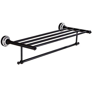 MBYW Portasciugamani Moderno Minimalista Portasciugamani Elegante per Il Bagno di Moda Portasciugamani/portasalviette in Metallo Nero/portasciugamani Retro in Rame