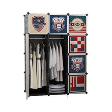 WCY Fai da Te Armadio Portatile Armadio Armadio Modulare Organizzatore Organizzatore Spazio ARMOIRE ARMOIRE PREFAMANO A Peso con ACCENDENTE Guardaroba combinata Asta (Dimensioni: 75x47x147cm) yqaae