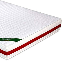 EVERGREENWEB Materasso Matrimoniale 170x190 in MEMORY FOAM & Waterfoam ORTOPEDICO alto 22 cm con Coppia Cuscini Letto GRATIS Lastra Massaggiante, Rivestimento Bianco SFODERABILE per Reti e Letti