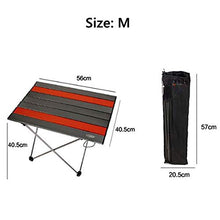 RWEAONT Tabella Pieghevole da Esterno Portatile Ultralight in Lega di Alluminio Mini Pieghevole Camping BBQ Sedia Coltivabile Computer Desk (Color : Medium)
