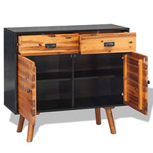 vidaXL Credenza in Legno Massello di Acacia Comò Madia Armadietto Cassettiera
