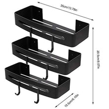 Tarente Cucina for Ripiani for stoccaggio a Parete in Alluminio Cucina da Bagno (Tripla Tier)