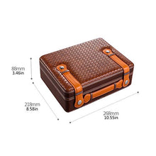 Scatola Di Sigari Humidor Con Umidificatore - Scatola Di Sigari Da Viaggio Portatile in Legno Di Cedro - Humidor in Pelle