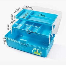 ZSH Medicina di Sicurezza, 3 Strati Portatile Multifunzionale Medicina Box First Aid Box Storage Box for Home Office 33.5 × 18 × 16 Centimetri