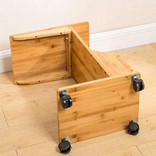 Comodino da salotto in bambù con comodino, tavolino da tè e divano laterale può essere balcone multifunzione per il tempo libero 40 x 27 x 58 cm, tavolo negoziabile durevole