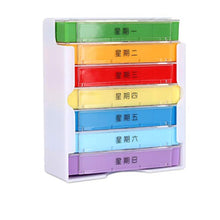 Portapillole Pill Box portatile sette giorni alla settimana pillola Box 28 scomparti Pranzo della famiglia portatile Sealed pillola grande capacità del cassone Armadietti farmacia