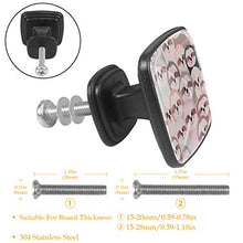 Cartone animato pigro 4 PCS Pomelli per Porta, Pomolo per Mobile, Pomelli per Mobili con Viti, Maniglia per Armadietto, Pomelli per Porta, Pomelli per Cassetti per Porta, Armadio, Cassetto e Credenza