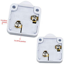 2 Pezzi Interruttore Armadietto Interruttore di contatto porta Interruttori 2A 250V Interruttore Armadio Bianco Interruttore Porta per Armadietti