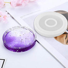 Rockyin Tazza di tè del Silicone sottobicchiere Muffa DIY Flessibile Bowl Mat Photo Frame Mould (Turno)