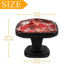 Acero d'autunno 4 PCS Pomelli per Porta, Pomolo per Mobile, Pomelli per Mobili con Viti, Maniglia per Armadietto, Pomelli per Porta, Pomelli per Cassetti per Porta, Armadio, Cassetto e Credenza