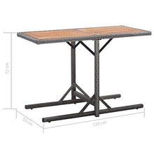 Festnight 3 pz Set da Bistrot in Rattan Resistente alle Intemperie Comodi Cuscini Mobilia Esterna del Rattan con Cuscini 1Tavolino e 2 Poltrocine in Rattan