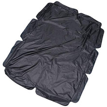 YARNOW Patio Impermeabile Dondolo Cuscino Sedile Parasole Copertura di Ricambio Tettuccio di Protezione in Poliestere per Esterno Tre Posti 98. 03X72. 83 Pollici (Nero)