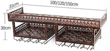 Classico Decorazione della Parete Applicazione Parete Wine Rack Metallo, Vetro Europeo Iron & Wine Rack Hanging & mensola del Supporto for la Cucina/Bar/Ristorante Calici Rack (Dimensioni: 100 30