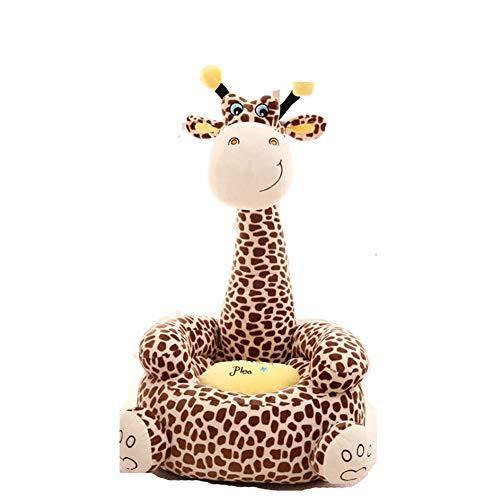 PUDDINGT® Divano Poltroncina Divanetto Bambini Maxi Peluche Forma Giraffa Sedia con Seduta Imbottita Arredo Stanzetta Cameretta Bimbi, Poltrona Soffice Alta qualità,Giallo - Arredi Casa