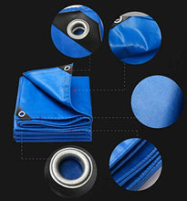 DFREW Heavy Duty Blu Tarp Incatramata Addensare Poliestere Incatramata 100% Impermeabile e Resistente Ai Raggi Uv Premium Quality Cover Pool Tarp per il Campeggio Esterno,4Mx4M,4Mx4M