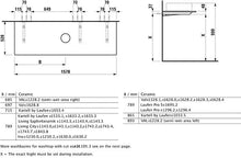 Laufen Space Piano lavabo, Foro Centrale, 1580x520x13, colorazione: Noce Chiaro - H4110531601011