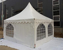 Fleda TRADING Gazebo Tenda Pagoda 3×6 m Telo PVC 650 g Pareti Laterali Incluse Uso Pubblico