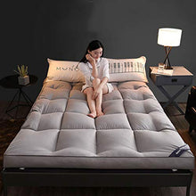 QXTT Materasso Letto Futon Matrimoniale E Singolo Pieghevole E Arrotolabile Materassi da Terra Alto 10cm Futon Trapuntato Salvaspazio per Campeggio Balconi Picnic,White-90 * 200cm