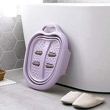 Venus valink Vasca da bagno pieghevole per piedi con rulli massaggianti per cure sanitarie per piedi stanchi, bacino portatile per bagno cucina, secchio pieghevole per campeggio all'aperto