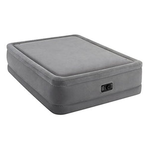 Intex 64468 Materasso, PVC, Grigio, Matrimoniale, 1.52m x 2.03m x 51cm