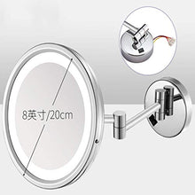 SHY Specchio per Il Trucco con luci, Specchio per Il Trucco Specchio per Il Montaggio a Parete Specchio cosmetico con ingrandimento 3X Specchio da Bagno da Barba allungab