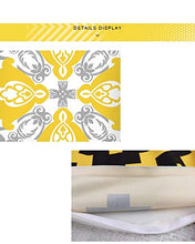 Federe Cuscini Divano 45X45,Fodere Per Cuscini, Motivo Geometrico Grigio Giallo Semplice Nordico, Fodera Per Cuscino Lombare Per Divano Da Ufficio, Set Di 4 Articoli Per La Decorazione Della Casa, Cor