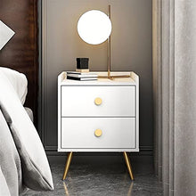 LICHUAN Nordico Luce del Comodino di Lusso di Lusso Moderno Piccolo Appartamento per Camera da Letto Semplice Cabinet Comodino Mini Armadio (Bianco)