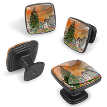 Christmas tree in Alsace France Pomelli per Porta Set di 4 Pomelli per Mobili Manopole per Cassetti Cucina Armadio Vetro