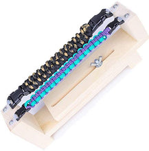 Namvo Wood Paracord Jig Bracelet Braccialetto Maker Strumento Fai da Te per intrecciare Il Cavo del Paracadute Intrecciare con matasse Fibbie libere 22,5 cm