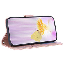 ikasus Cover iPhone 7/8,Custodia iPhone 7/8,Goffratura fiore farfalla Flip Custodia Funzione Stand PU Premium Protezione Super Sottile TPU Interno Case Porta Carte credito Custodia Cover