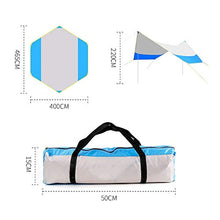 Tyueliang-Home Telo da Campeggio Outdoor baldacchino Tenda della Spiaggia di Campeggio del baldacchino Pergola Oversize Pieghevole Antipioggia Balcone Tenda Canopy Campeggio del baldacchino