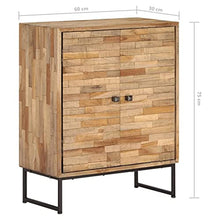 vidaXL Credenza Legno di Teak Recuperato Stile Vintage Mobile Armadietto Madia