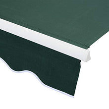 miozzi Tenda da Sole Avvolgibile Manuale A Parete Tessuto di Poliestere Verde 2.5x2m