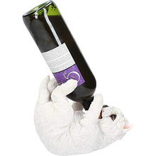 Nemesis Now Guzzlers West Highland Terrier portabottiglie di vino, 21 cm, bianco