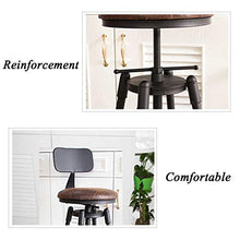 Sedia da Pranzo Sgabelli Alti Sgabelli da Bar Sgabelli da Bar girevoli Sgabelli Alti Schienale in Ferro battuto Sedie da Bar per Uso Domestico (65-85 cm)
